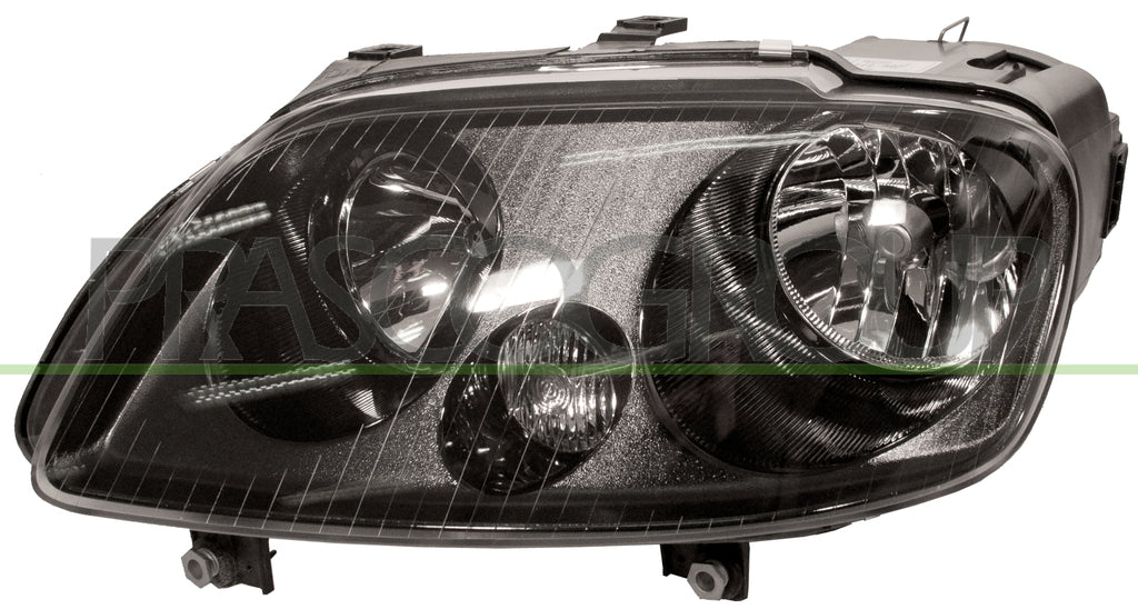 proiettore sinistro h7 h1 elettrico con motore nero volkswagen caddy 2003 2010 vg7154916