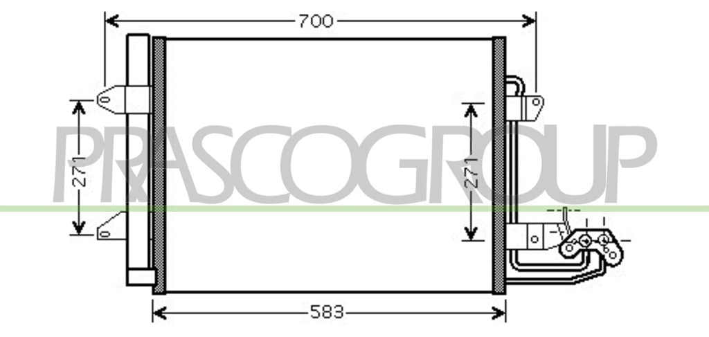 condensatore volkswagen touran 2003 2006 vg715c001