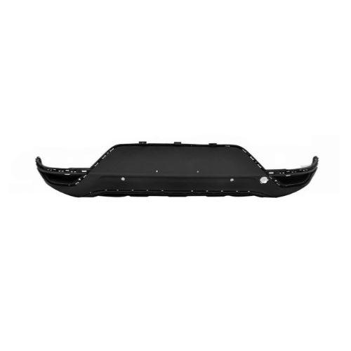 paraurti posteriore inferiore nero goffrato con fori pdc supporti volkswagen troc 2017 2022 vg7701081
