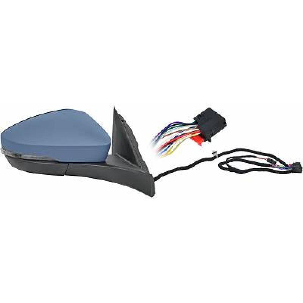retrovisore destro elettrico con primer termico chiudibile con fanale con luce cortesia con memoria con blis convesso 15 pins volkswagen troc rline 2017 2022 vg7707333