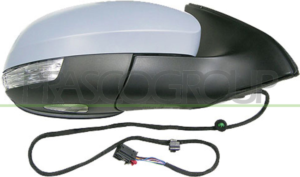 retrovisore destro elettrico con primer termico chiudibile con fanale con luce cortesia convesso 9 pins volkswagen tiguan 2007 2011 vg8077373