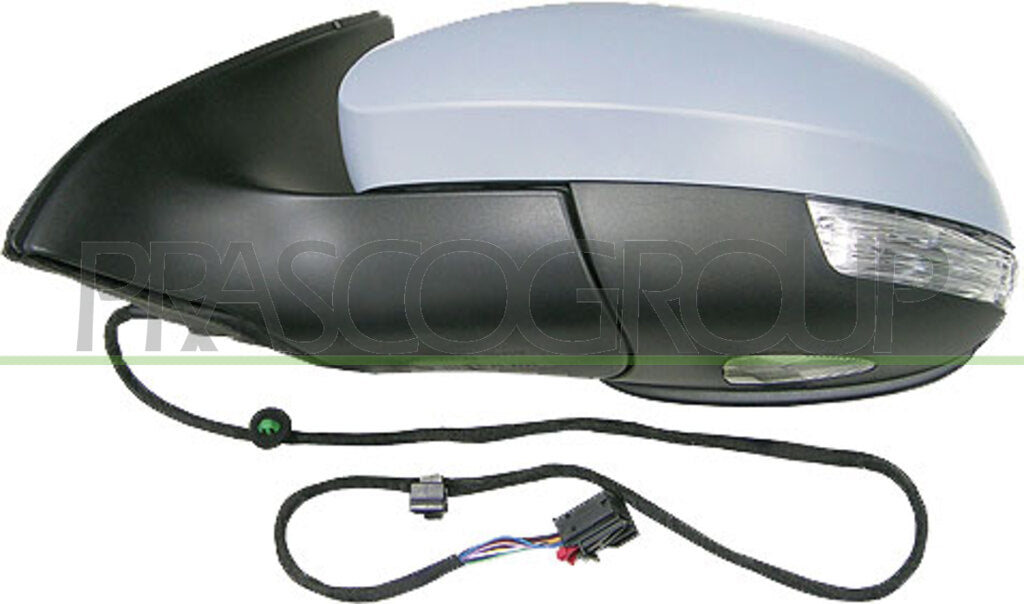 retrovisore sinistro elettrico con primer termico chiudibile con fanale con luce cortesia asferico 9 pins volkswagen tiguan 2007 2011 vg8077374