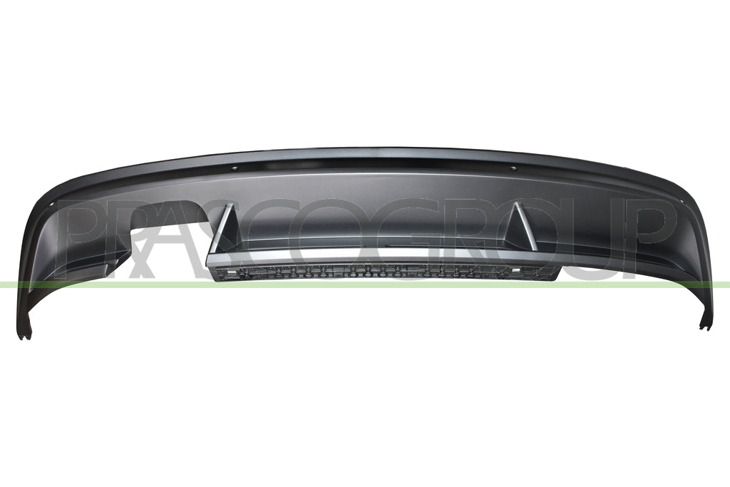 spoiler paraurti posteriore grigio scuro goffrato con fori pdc supporti con scarico doppio a sinistra volkswagen tiguan 2016 2020 vg8101861