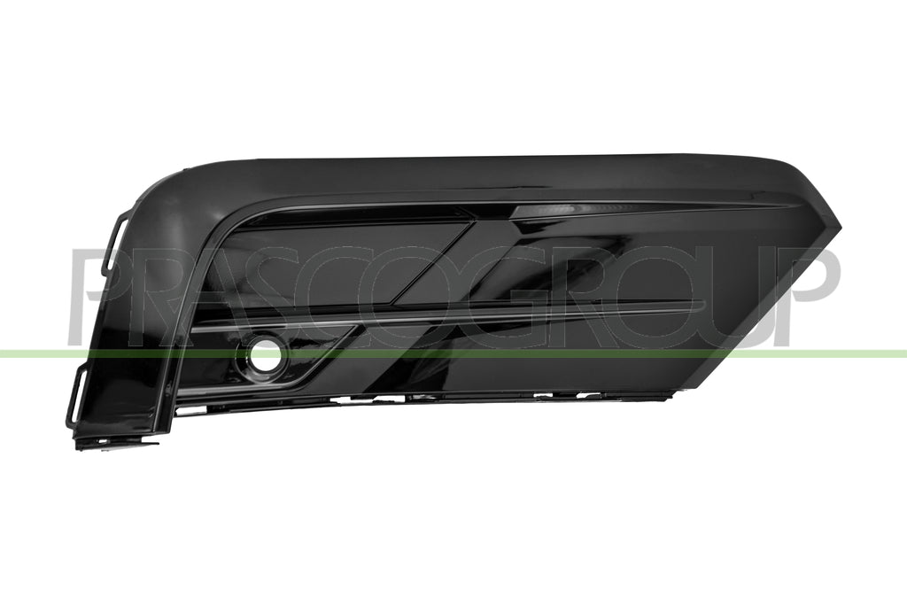 griglia destra paraurti anteriore superiore nera lucida con foro pdc supporto volkswagen tiguan rline 2016 2020 vg8112123