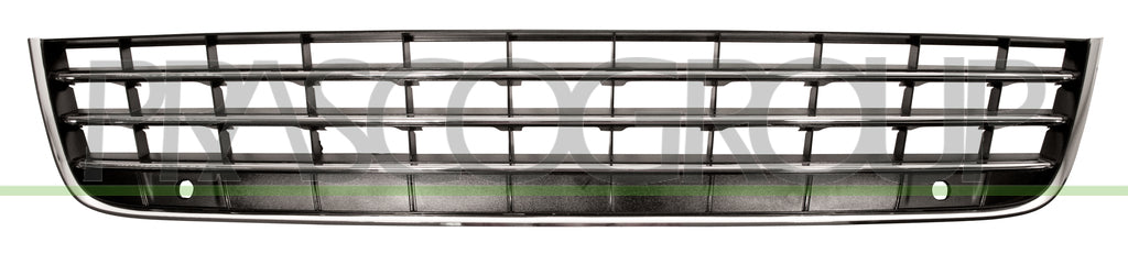 griglia paraurti anteriore centrale cromata con cornice con fori pdc supporti volkswagen touareg 7p 2011 2014 vg8192120