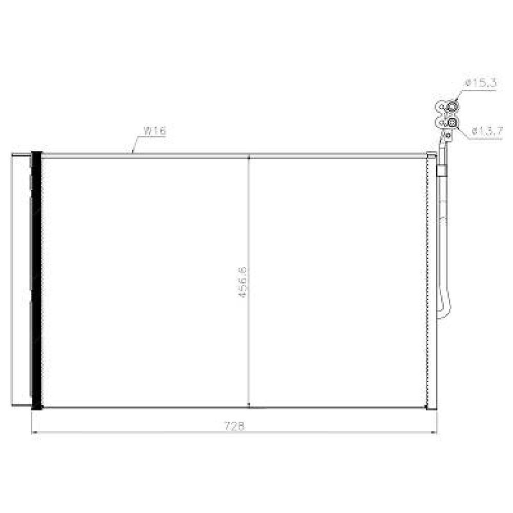 condensatore volkswagen touareg 7p 2011 2014 7p0820411a