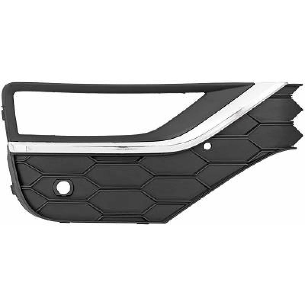 griglia destra paraurti anteriore nera goffrata con sede fendinebbia volkswagen amarok 2016 2023 vg8422143