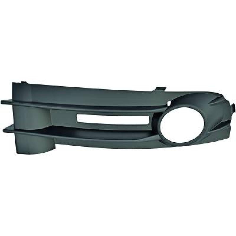 griglia sinistra paraurti anteriore grigio scuro goffrata con sede fendinebbia volkswagen caddy 2003 2010 2k0853683a
