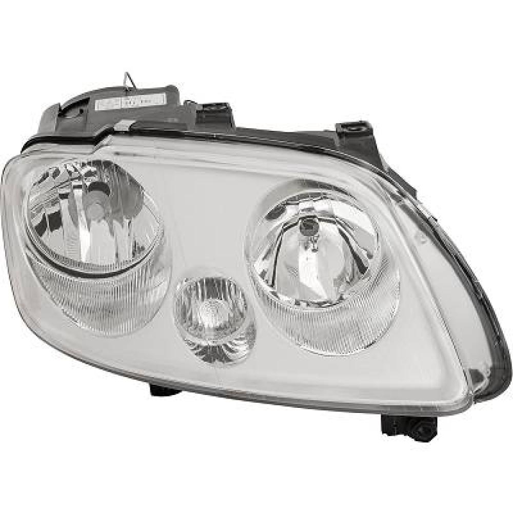 proiettore destro h1 h7 elettrico cromato con motore mod standard volkswagen caddy 2003 2010 vg9044903