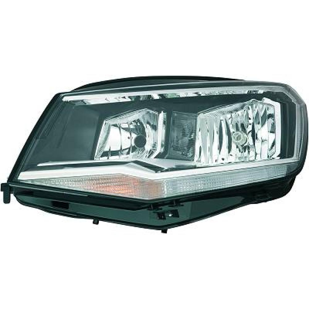 proiettore sinistro h7 h21 elettrico con motore nero volkswagen caddy 2015 2020 vg9074904