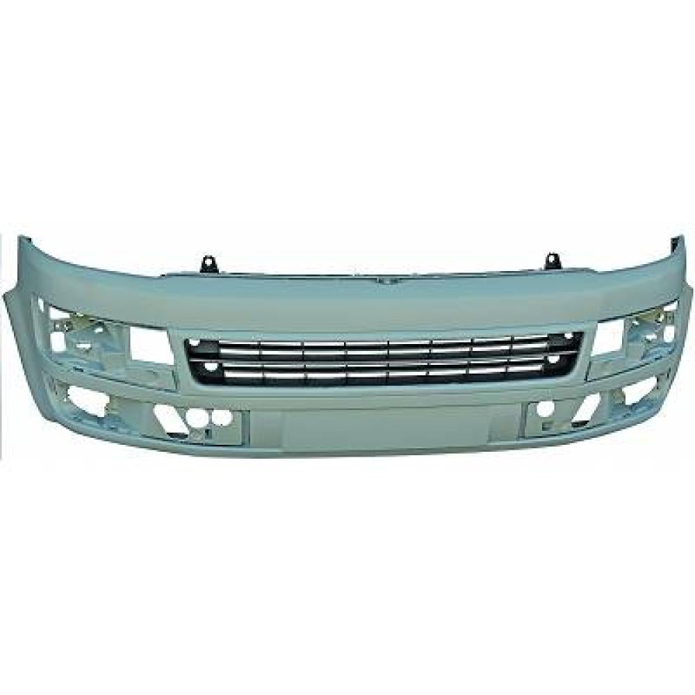 paraurti anteriore con primer con tracce pdc e lavafari con griglia centrale volkswagen t5 2009 2015 vg9191011