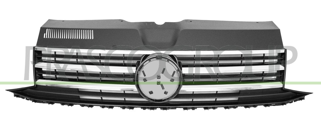 griglia radiatore completa nera con cornice e modanatura volkswagen t6 2015 2019 vg9212001