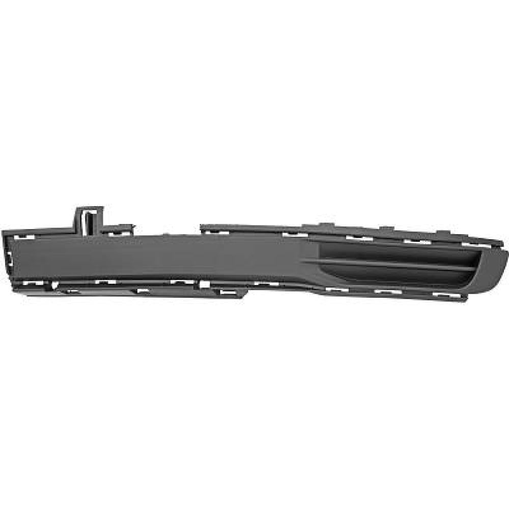griglia sinistra paraurti anteriore nera goffrata senza sede fendinebbia con traccia pdc volkswagen t6 2015 2019 vg9212124