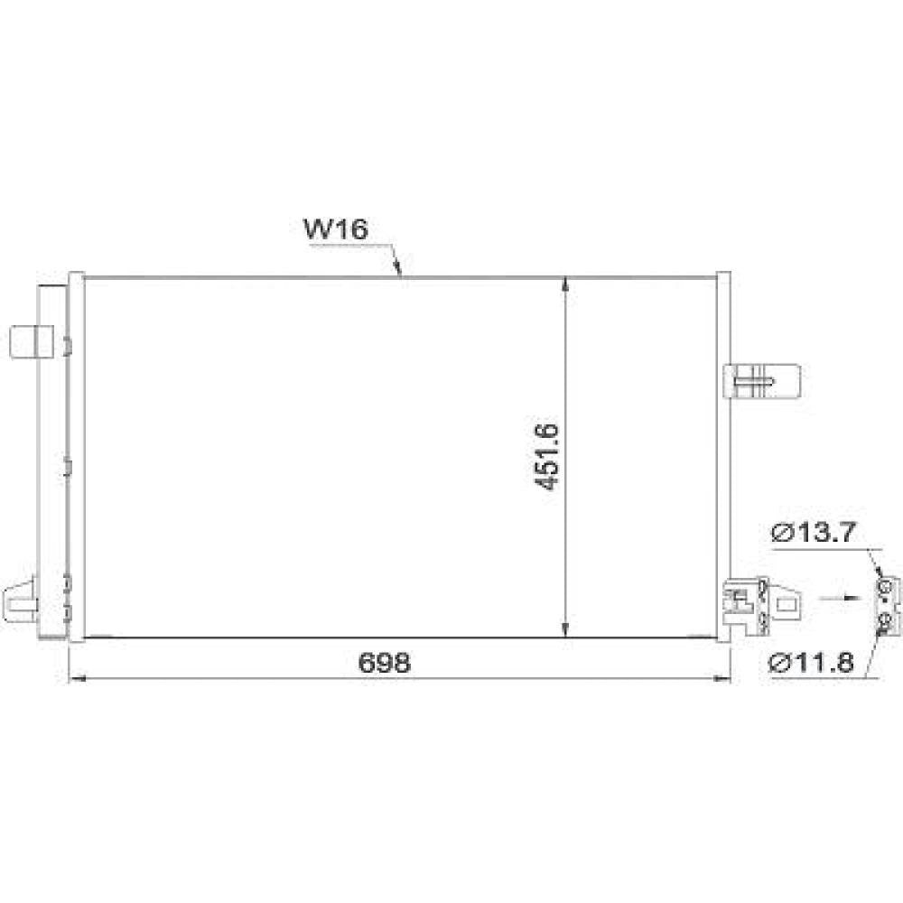 condensatore volkswagen t6 2015 2019 7e0820411f
