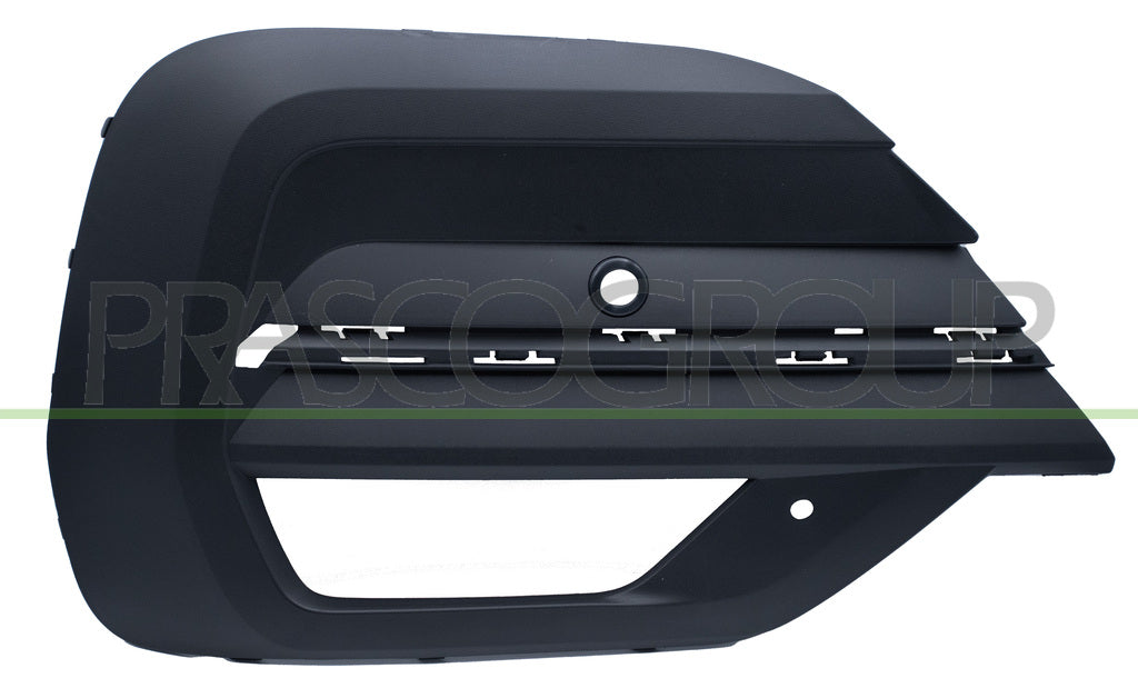 griglia destra paraurti anteriore nera goffrata con fori modanatura con sede fendi con foro pdc supporto con traccia park assist volkswagen t6 1 kombi caravelle 2019 vg9232125