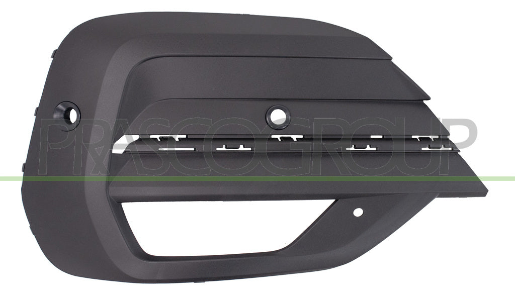 griglia destra paraurti anteriore nera goffrata con fori modanatura con sede fendi con foro pdc e park assist supporto volkswagen t6 1 kombi caravelle 2019 vg9232133