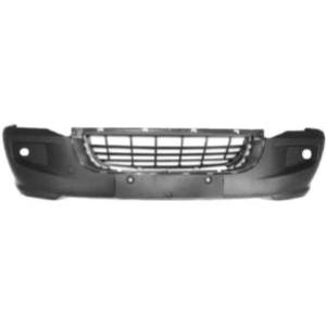 paraurti anteriore grigio scuro goffrato con sede fendi con griglia e tappo copri gancio volkswagen crafter 2005 2011 vg9521011