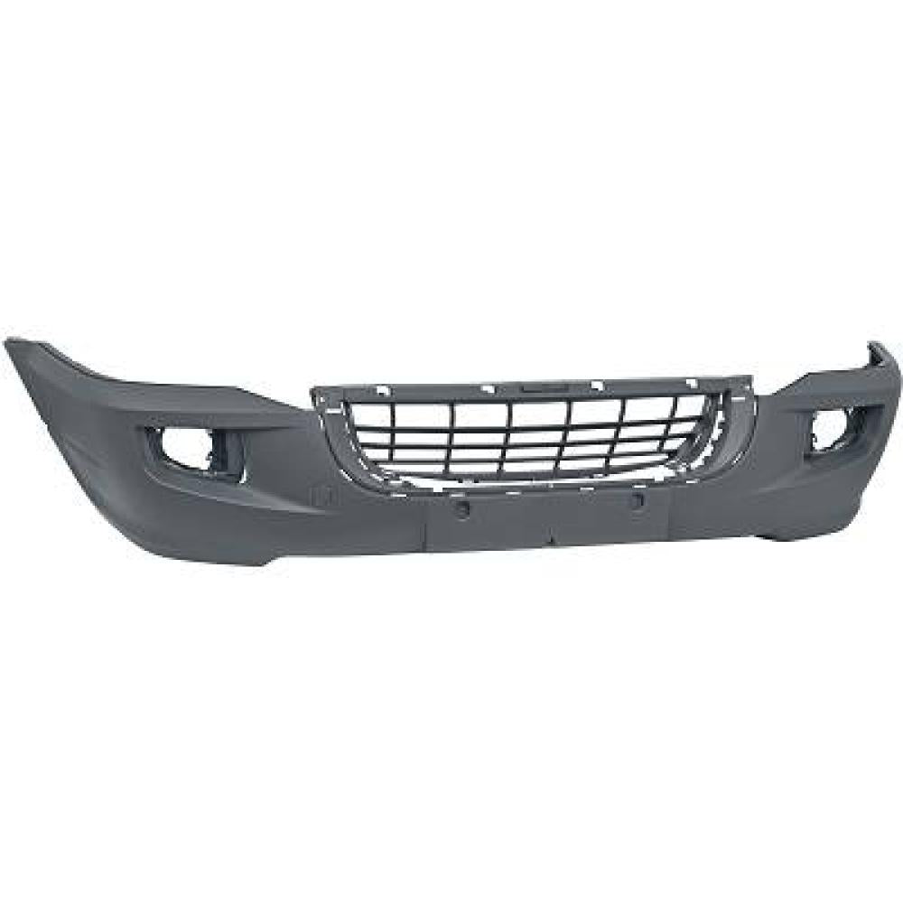 paraurti anteriore nero goffrato con griglia con tappo copri gancio volkswagen crafter 2005 2011 2e0807103be