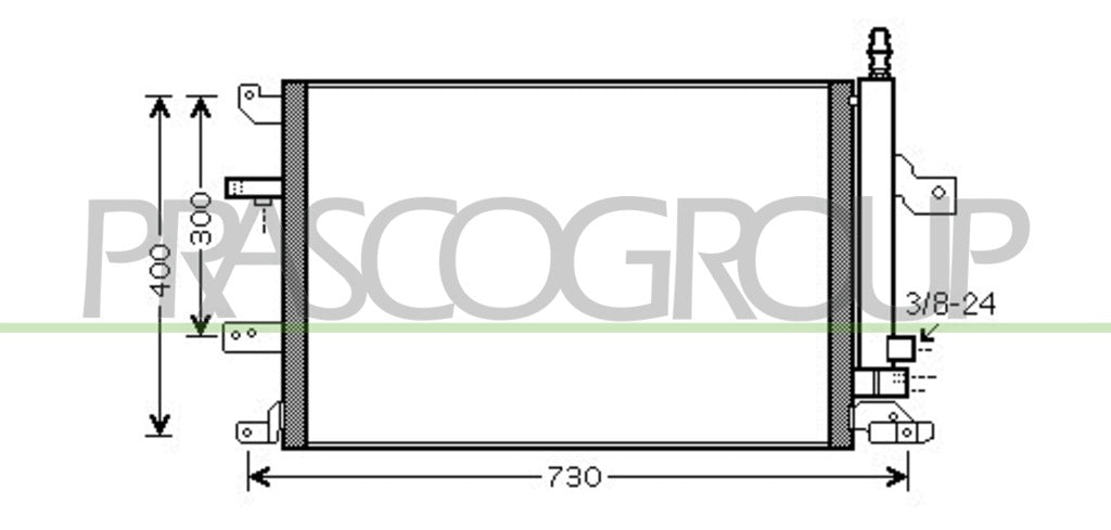 condensatore volvo s70 v70 2000 2004 vv042c002