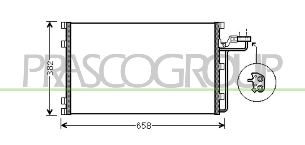 condensatore volvo c30 2006 2009 vv220c001