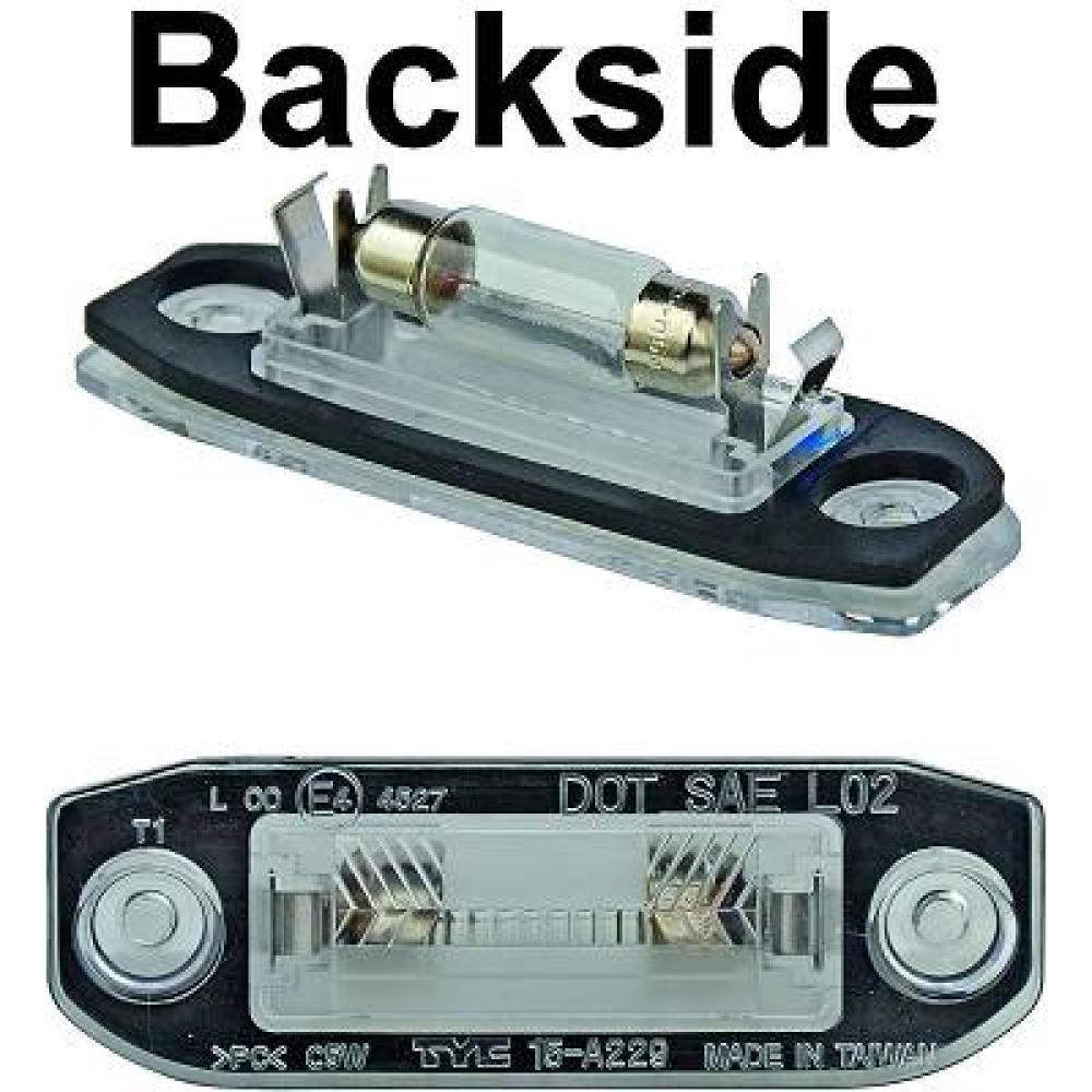 luce targa destra sinistra con lampadina volvo s40 v50 2004 2007 vv3204350