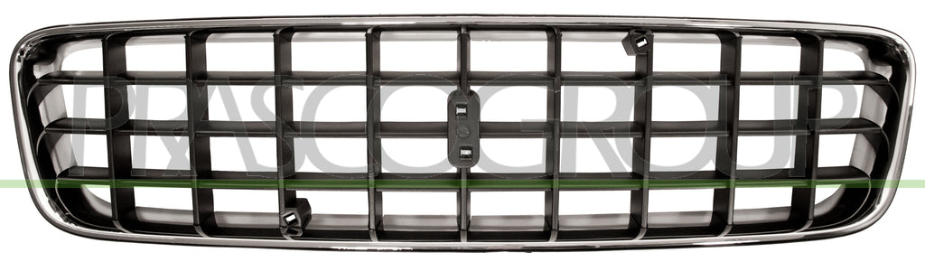 griglia radiatore nera con modanatura cromata volvo xc90 2002 2006 vv7102001