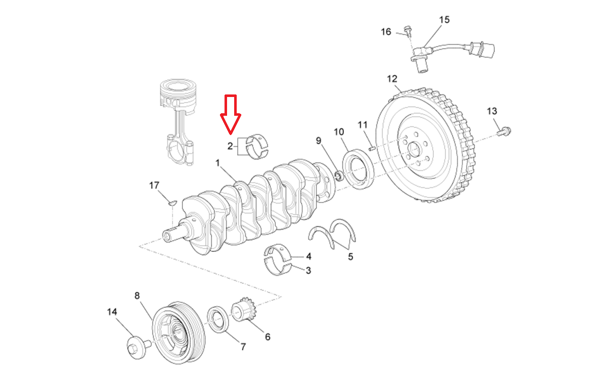 Bronzina Biella Piaggio Porter Multitech B010841 - Mondo Porter