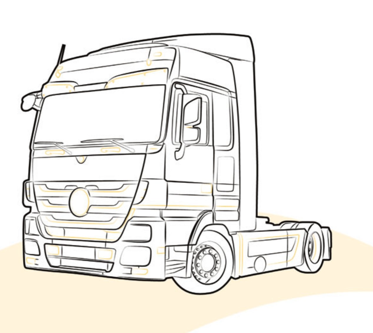 CALOTTA PARAFANGO MERCEDES ACTROS | MP3 - 9305200007 - Carrozzeria Truck