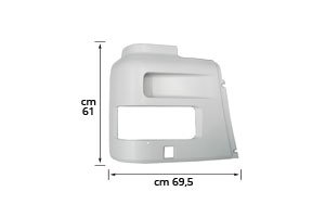 CORNICE FARO DX DAF 95 XF | XF 95 - 1294949 - Carrozzeria Truck