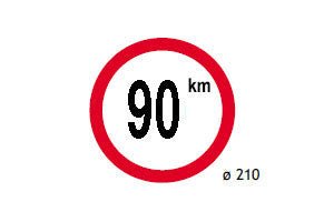 DISCO LIMITATORE DI VELOCITA 90 KM/H 4000.99095 - Carrozzeria Truck