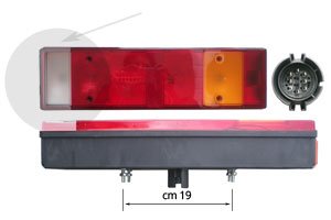 FANALE POSTERIORE per IVECO EUROSTAR lato DX 504094705 99463242 - Carrozzeria Truck