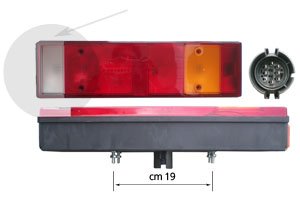 FANALE POSTERIORE per IVECO EUROSTAR lato SX 504094709 99463243 - Carrozzeria Truck