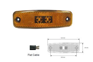 FANALINO LATERALE lato DX-SX 002992 - Carrozzeria Truck