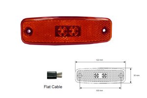 FANALINO LATERALE lato DX-SX 002996 - Carrozzeria Truck