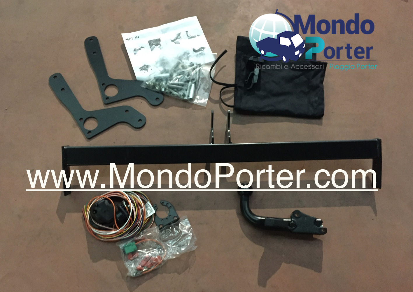 Gancio Traino / Towbar  Piaggio Porter Maxxi - Mondo Porter