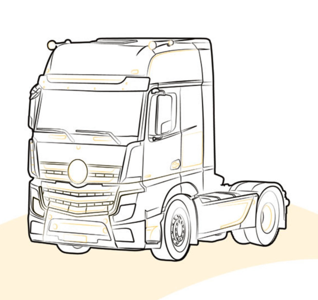 PORTAESTINTORE (6 KG) per MERCEDES ACTROS | MP4 lato 7422590688 - Carrozzeria Truck