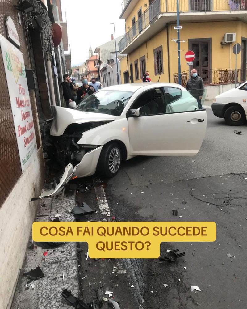 Incidente? Il pezzo arriva a casa